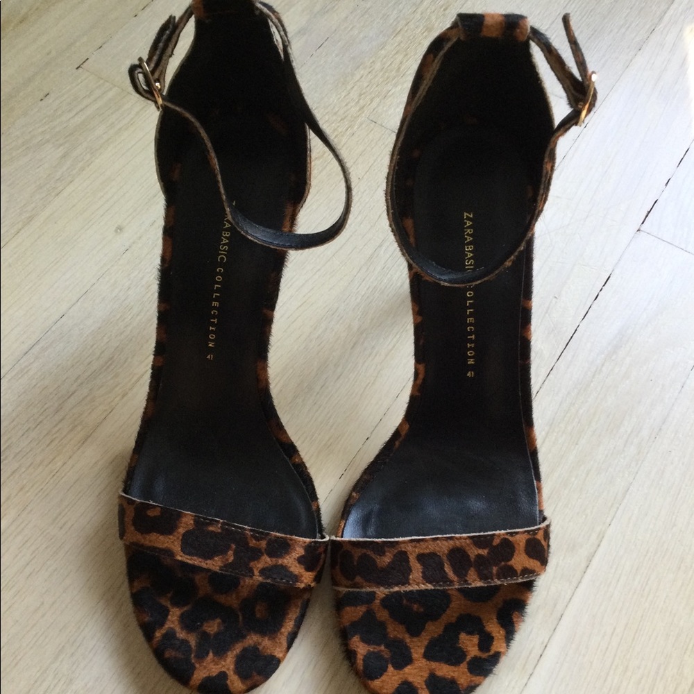 Zara leopard sandals size 41